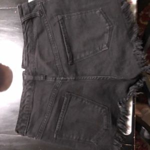 Black high waisted shorts